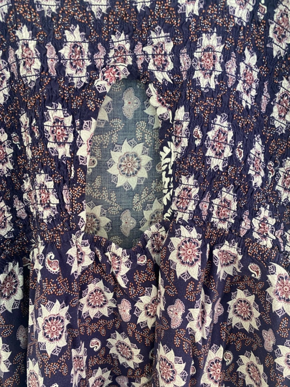 Garage Purple Floral Boho Sundress | Festival Summer Dress | Size Small - Picture 7 of 9